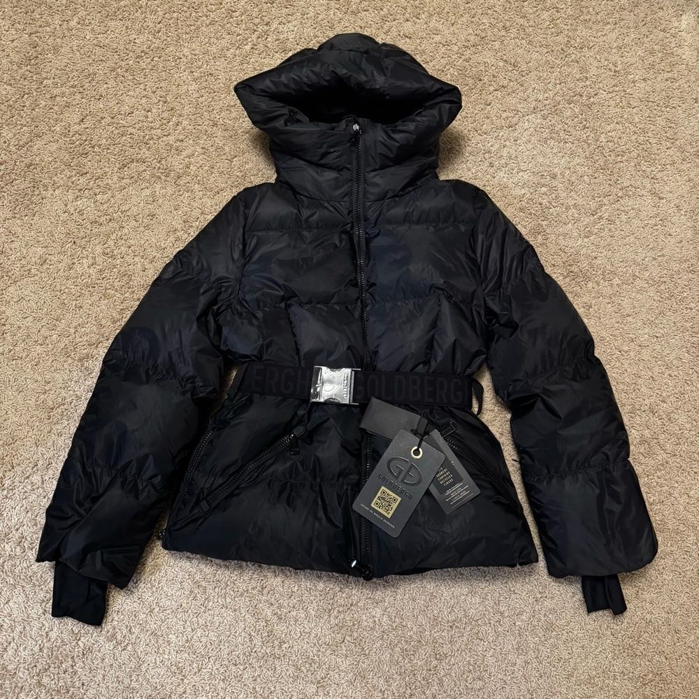 Goldbergh Snowmass Ski Jacket Coat Black NWT US 10 Waterproof Down - Picture 2 of 7